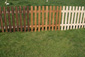 Recinzione steccato in legno tonalit noce per esterno/interno